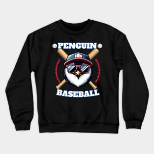 penguin baseball Crewneck Sweatshirt